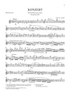 Klarinettenkonzert f-Moll op. 73/1 von Carl Maria von Weber 