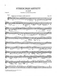 Streichquartett cis-moll op. 131 von Ludwig van Beethoven im Alle Noten Shop kaufen (Stimmensatz)