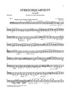 Streichquartett cis-moll op. 131 von Ludwig van Beethoven im Alle Noten Shop kaufen (Stimmensatz)