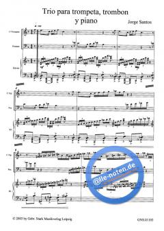 Trio para Trompeta, Trombon y Piano (Jorge Santos) 