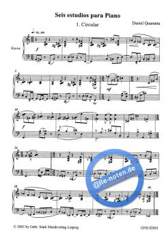 Seis estudios para Piano von Daniel Quaranta 