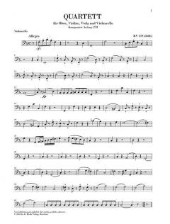 Oboenquartett F-dur KV 370 (368b) (W.A. Mozart) 