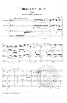 Streichquartett f-moll op. post. 80 von Felix Mendelssohn Bartholdy im Alle Noten Shop kaufen