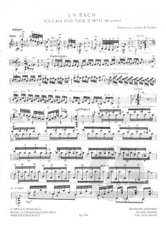 Toccata und Fuge d-Moll BWV 565 von J.S. Bach 