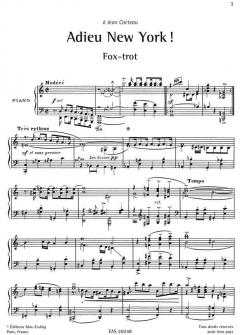 George Auric in Fifteen Pieces for Piano 