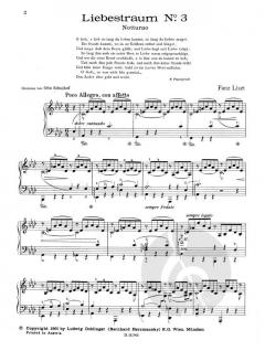 Liebestraum Nr. 3 Notturno von Franz Liszt 