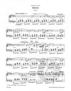 Ballade op. 19 N 56a von Gabriel Fauré 
