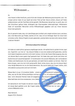 Das Gitarrenbuch für Anfänger von Maik Herfurth 