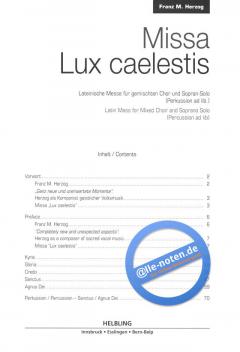 Missa 'Lux caelestis' (Franz M. Herzog) 