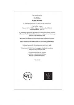 Symphony No.6 'Sinfonia Semplice' von Carl Nielsen 