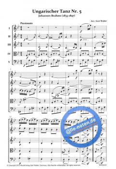 Ungarischer Tanz Nr. 5 von Johannes Brahms (Download) 
