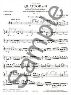 Quatuor No. 8 'Omaggio A Haydn', Op. 112 (23') 