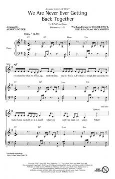 We Are Never Ever Getting Back Together (Taylor Swift) 