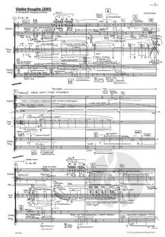 Visible thoughts für Tenorsaxophon, Schlagzeug und Klavier (Charlotte Seither) 