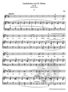 Liederkreis von Heinrich Heine op. 24 von Robert Schumann (Download) 