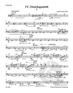 IV. Streichquartett von Manfred Trojahn im Alle Noten Shop kaufen (Stimmensatz)