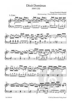 Dixit Dominus HWV 232 von Georg Friedrich Händel (Download) 
