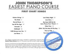 John Thompson's Easiest Piano Course: First Chart Songs 