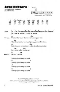 Ukulele Chord Songbook: The Beatles von The Beatles 