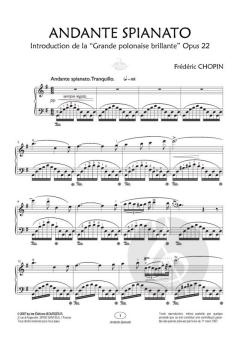 Andante Spianato Sol Majeur Opus 22 von Frédéric Chopin 