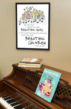 Beautiful Music, Beautiful Children Poster von Cheryl Lavender im Alle Noten Shop kaufen