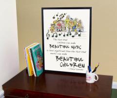 Beautiful Music, Beautiful Children Poster von Cheryl Lavender im Alle Noten Shop kaufen