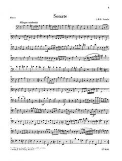 Sonate a-moll für Violine und Basso continuo von Johann Baptist Georg Neruda im Alle Noten Shop kaufen
