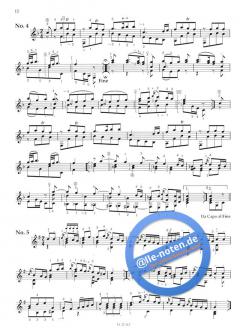Drei Stücke für Gitarre von W.A. Mozart 