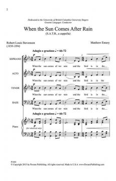 When The Sun Comes After Rain (Robert Louis Stevenson) 