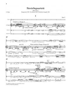 Streichquartett op. 3 von Alban Berg im Alle Noten Shop kaufen (Stimmensatz)
