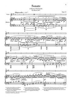 Sonate Nr. 1 A-dur Op. 13 von Gabriel Fauré für Violine und Klavier im Alle Noten Shop kaufen