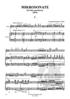 Mikrosonate von Christoph Weinhart für Flöte und Klavier (2010) im Alle Noten Shop kaufen