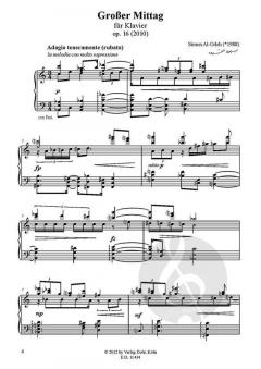 Großer Mittag op. 16 von Simon Al-Odeh für Klavier im Alle Noten Shop kaufen (Partitur)