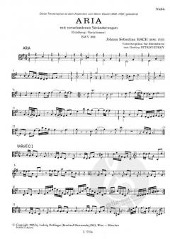 Goldberg-Variationen BWV 988 von Johann Sebastian Bach 