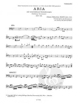 Goldberg-Variationen BWV 988 von Johann Sebastian Bach 
