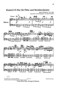 Konzert für Flöte und Streichorchester von Ignaz Holzbauer im Alle Noten Shop kaufen