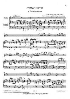 Concerto a flauto traverso von Georg Philipp Telemann 
