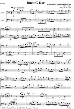 Vier Duette des 18. Jahrhunderts Heft 1 (Joseph Michael Zink) 