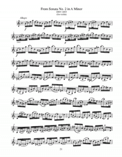 25 Solos For Clarinet von Johann Sebastian Bach 