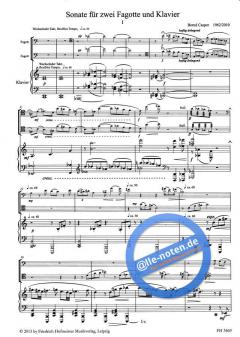Sonate für 2 Fagotte und Klavier (Bernd Casper) 
