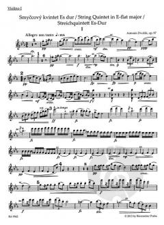 Streichquintett Es-Dur op. 97 von Antonín Dvorák im Alle Noten Shop kaufen (Stimmensatz)