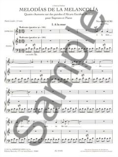 Melodias de La Melancolia von Nicolas Bacri 