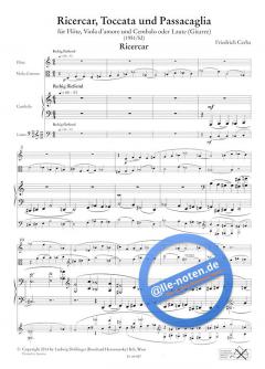 Ricercar, Toccata, Passacaglia (Friedrich Cerha) 