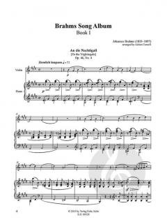 Brahms Song Album I für Violine und Klavier im Alle Noten Shop kaufen
