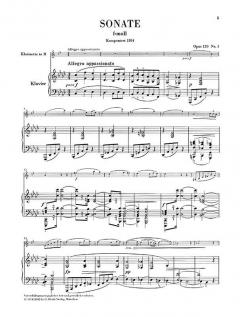 Sonaten op. 120 von Johannes Brahms für Klarinette und Klavier im Alle Noten Shop kaufen