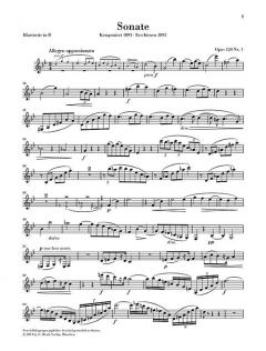 Sonaten op. 120 von Johannes Brahms für Klarinette und Klavier im Alle Noten Shop kaufen