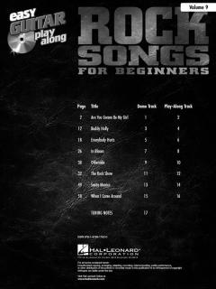 Easy Guitar Play-Along Vol. 9: Rock Songs For Beginners 