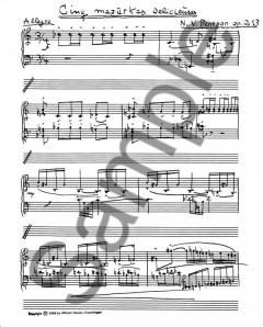 Cinq Mazurkas von Niels Viggo Bentzon 
