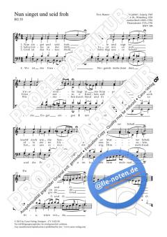 Nun singet und seid froh G-Dur BWV 368 von Johann Sebastian Bach (Download) 