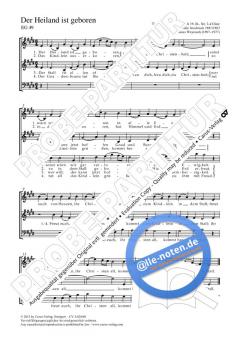 Der Heiland ist geboren E-Dur (Johannes Weyrauch) 